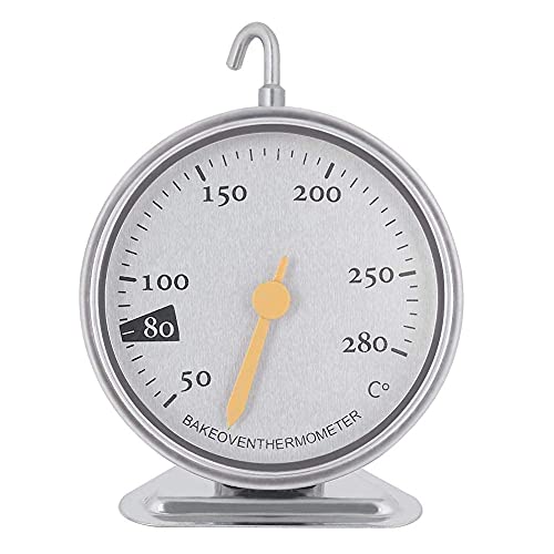 Backofenthermometer 50 Bis 280 Grad Edelstahl Rostfrei, Bratenthermometer Ofenthermometer Bratenthermometer Digital Zum Aufhängen Und Hinstellen Backofen Thermometer Analog von HERCHR