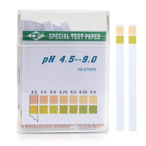 PH.4.5-9.0 Testpapier Testpapier Lackmus-Testpapier 100 Streifen PH-Test Für Speichel Urin Wasser Bodentest Tiernahrung Diät PH-Überwachung von HERCHR