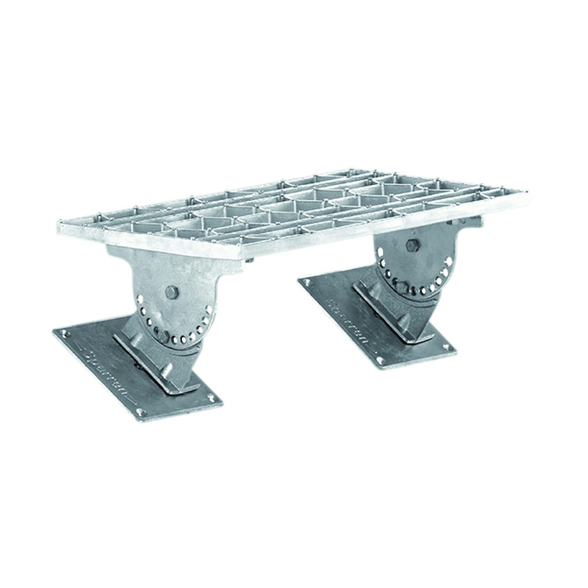 HEUEL Dachtrittsystem FlatStep Kurzrost - Alu-natur von HEUEL