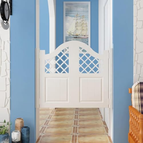 HGOuhK Café Halbhohe Tür Waschraum-Trenntür mit automatischem Schließen, Innentür, Flur-Trennwand, dekorative Tür, individuelle Größe erhältlich Vintage-Café-Schwingtür(Color:Bianco,Size:120x90cm) von HGOuhK