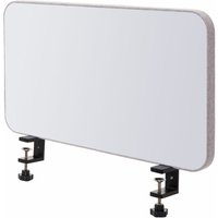 HHG - neuwertig] Tisch-Whiteboard 927, Büro-Sichtschutz Trennwand Schreibtisch Magnettafel Pinnwand, Stoff/Textil 60x35cm grau - grey von HHG