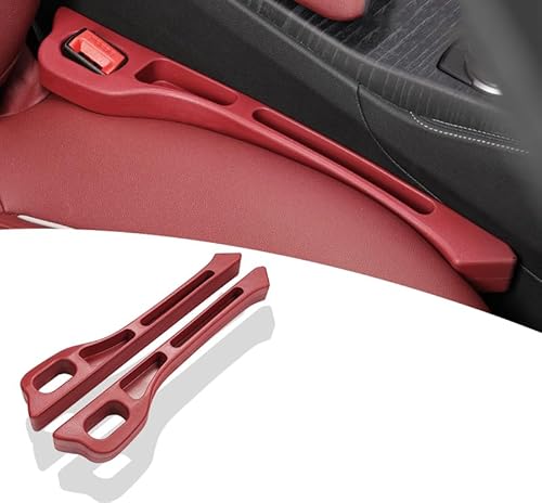 HHIOPL 2 Stück Autositz Lückenfüller für Mercedes Benz GLK AMG 63, Auto Sitzlückenfüller Auslaufsicher Lückenkissen Spaltfüller Sitzlückenfüllstreifen, Autositz Gap Plug(Color:red) von HHIOPL