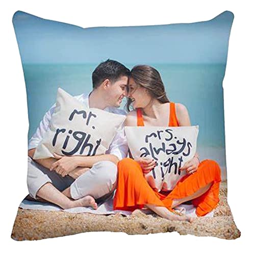 HHWY Kissen selbst gestalten mit eigenem Foto,Fotokissen selbst gestalten,Fotokissen mit eigenem Foto,Fotokissen,Personalisierte Kissen mit Foto,Personalisierte Geschenk(Ohne Füllung) (A,40X40cm) von HHWY