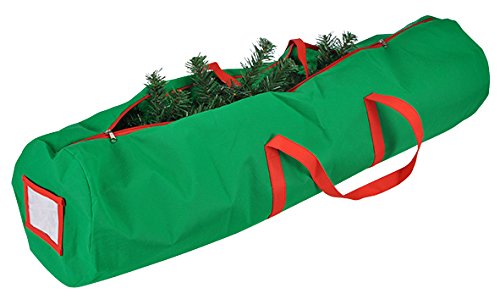 HI Tannenbaumhülle Weihnachtsbaumhülle grün 150 cm Weihnachtsbaum Transporthülle Weihnachtsbäume Tannenbaum Aufbewahrung Tasche von Haushalt International