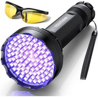 Hiasdfls - 100 led Ultraviolett 395NM Schwarzlicht UV-Taschenlampe, Urin-Detektor für Haustiere, gefälschte Banknoten-UV-Lampe, Spot-Detektor für von HIASDFLS