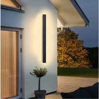 Lange Wandleuchte Villa Wandleuchte Schwarz Wandleuchte Outdoor Led Acryl Aluminium Wandleuchte Wasserdicht Ip65 für Gärten, Terrassen, Schlafzimmer, von HIASDFLS