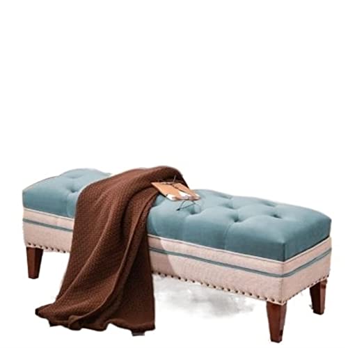 HJBFVXV Schminktischbänke -hocker Stoff Stoff Kunst Schuhwechsel Hocker Wohnzimmer Möbel Schlafzimmer Sofa Bank Fußschemel von HJBFVXV