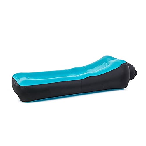 HJBFVXV Stranddecken Faules Sofa Camping Matte Doppelschicht Verdicken Tragbare faul Aufblasbare Luftkissen Aufblasbare Schlafsofa Strand Luftbettmatte(Color:Blue,Size:Small) von HJBFVXV