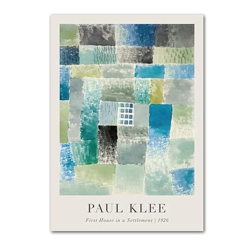 HJIJOAQ Blue Series Posters Paul Klee Wall Art and Prints Abstract Canvas Painting Nordic Posters for Living Room Decor Pictures 20×30cm No Frame von HJIJOAQ