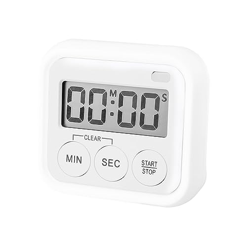 HLJS Digitaler Küchentimer Magnetisch Eieruhr Timer Digital Küchenuhr Stoppuhr Countdown Count up, digitaler Küchentimer zum Kochen, magnetische Stoppuhr, Timer mit lautem Wecker, Eieruhr (A) von HLJS