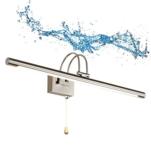 HMAKGG LED Spiegelleuchte mit Schalter Badezimmer Dimmbar Antibeschlag Bad Spiegellampe,Kein Flimmern Badlampe Wasserdicht Wandbeleuchtung Bad Spiegelleuchte,12w/80cm HMAKGG LED Spiegelleuchte mit Schalter Badezimmer Dimmbar Antibeschlag Bad Spiegellampe,Kein Flimmern Badlampe Wasserdicht Wandbeleuchtung Bad Spiegelleuchte,12w/80cm von HMAKGG