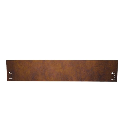 Cortenstahl Rasenkante, Beeteinfassung und Wegbegrenzung 13,5 cm x 1,20 m; 3,45 m; 5,70 m; 11,40 m; 22,75 m, Farbe :Corten/Rost, Verlegelänge :20er Set 22.75 m von HN Kernstützen Metallwaren