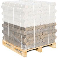 Holzbrx - premium Hartholzbriketts rund 480kg Palette / Briketts für Kamin und Kaminofen, Holzbriketts Hartholz von HOLZBRX