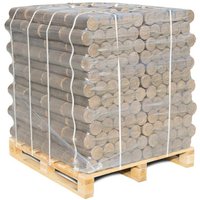 Holzbrx - premium Hartholzbriketts rund 960kg Palette / Briketts für Kamin und Kaminofen, Holzbriketts Hartholz von HOLZBRX