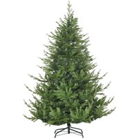 HOMCOM 180 cm Weihnachtsbaum Künstlich naturgetreu Dichte Zweige Kunsttanne Tannenbaum mit 1942 Astspitzen Grün von HOMCOM