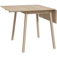 HOMCOM Esstisch klappbar, Küchentisch für 2-4 Personen, Klapptisch, Esszimmertisch aus Holz, für kleine Räume, 110 x 86 x 75 cm, Natur von HOMCOM