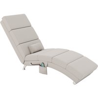 HOMCOM Relaxsessel Massagesessel und Heizung Chaiselongue mit Fernbedienung und Kissen, Innenraum, Entspannungssessel mit Leinenoptik Stoff Creme Aosom HOMCOM Relaxsessel Massagesessel und Heizung Chaiselongue mit Fernbedienung und Kissen, Innenraum, Entspannungssessel mit Leinenoptik Stoff Creme Aosom von HOMCOM