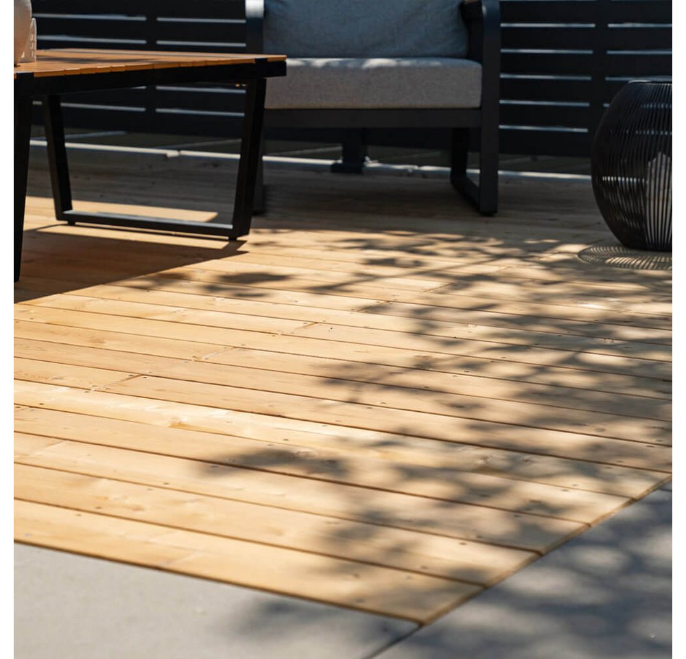 HOME DELUXE Terrassendielen Terrassendielen LÄRCHE Holz ARIS, Inkl. Unterkonstruktion und Montagemat., Terrassenboden Balkonbelag HOME DELUXE Terrassendielen Terrassendielen LÄRCHE Holz ARIS, Inkl. Unterkonstruktion und Montagemat., Terrassenboden Balkonbelag von HOME DELUXE