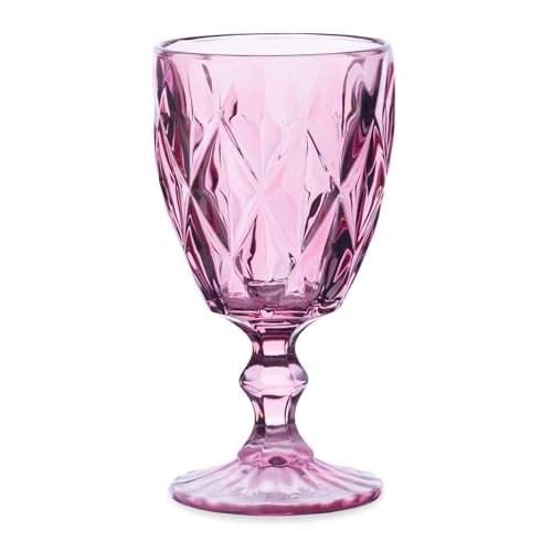 HOMLA Lunna rosa Weinglas Wasserglas 4 Stück 310 ml 100% Glas von HOMLA