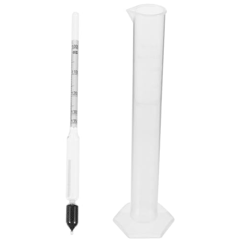 HOMOCONO 1 Set Hydrometer Haushalts Teig Dichte Meter für Flüssigkeit Alkohol Prozentsatz Tester Messzylinder Messbecher HOMOCONO 1 Set Hydrometer Haushalts Teig Dichte Meter für Flüssigkeit Alkohol Prozentsatz Tester Messzylinder Messbecher von HOMOCONO