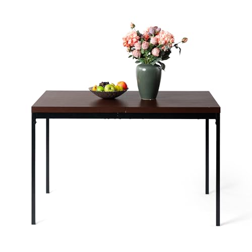 HOMYLIN Esstisch, 120 cm, Holztisch-Effekt, Küchentisch, rechteckiger Schreibtisch für Konferenzraum, Küche, Restaurant, Apartment, Braun HOMYLIN Esstisch, 120 cm, Holztisch-Effekt, Küchentisch, rechteckiger Schreibtisch für Konferenzraum, Küche, Restaurant, Apartment, Braun von HOMYLIN