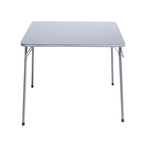 HOMYLIN Garten-Esstisch, modernes minimalistisches Design, robustes Metallgestell, Gartentisch für kompakte Essbereiche, Grau HOMYLIN Garten-Esstisch, modernes minimalistisches Design, robustes Metallgestell, Gartentisch für kompakte Essbereiche, Grau von HOMYLIN