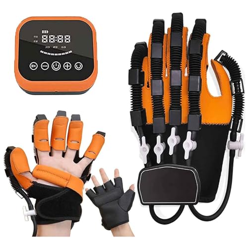 Robot Rehabilitation Handschuhe für Spastik Reha-Ausrüstung für Finger- und Handfunktionen Roboter-Handschuhe für Hemiplegie, Electric Hand Exercisers(Size:L,Color:rechte Hand) von HOOJUEAN