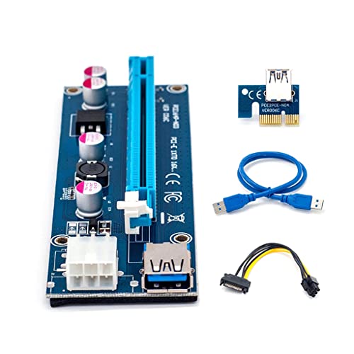 HOOLRZI Flexibles PCI Für Express Kabel USB 3.0 PCI E 1X Bis 16X Slot Adapter Extender Verlängerungsband Für Miner (60 PCI E Express Kabel Pcie 1x Bis 16x USB 3.0 von HOOLRZI