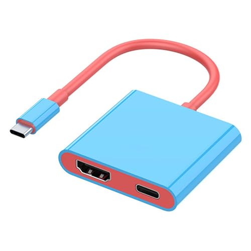 HOOLRZI Kleine USB C Zu HDTV Adapter USB C Zu-4K HDTV Ausgangskonverter Einfaches Andocken Von USB C Hubs Einfache Geräteverbindungsanzeige von HOOLRZI