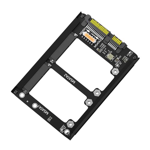 HOOLRZI Zwei Msata Laufwerke An Der 2 5-Zoll SATA3-Halterung Unterstützen Schnelle SATA3-Speicherschnittstellen Mit 6 Gbit/s Und Erweitern Die Speicherkapazität von HOOLRZI