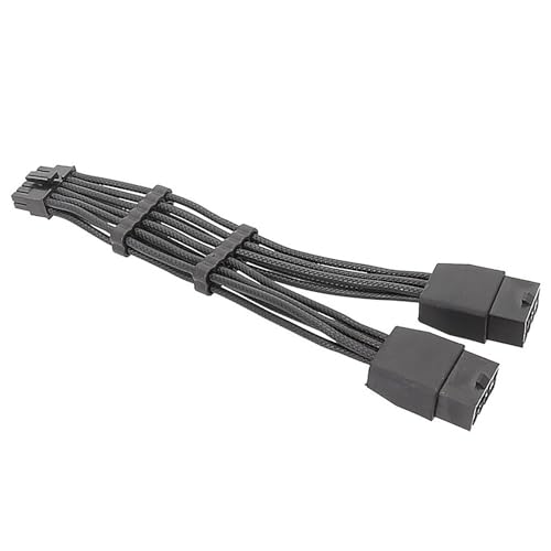 HOOLRZI Zwei PCIe 8Pin (6+2P) Buchse Auf 12Pin Stecker GPU Power Adapter Kabel Für RTX30 Serie RTX3080 RTX3090 GPU 8PIN Netzteil Kabel von HOOLRZI