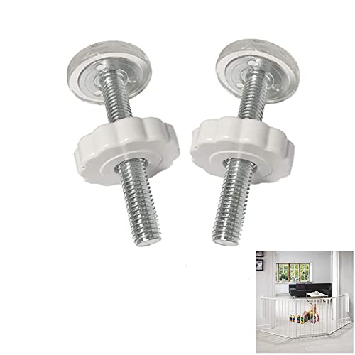 Druckschrauben,Klemmschraube,Druckschrauben Für Kindergitter,Haustier Baby Gate Screw Bolts,Drucktore Gewindespindelstangen Schrauben Kit,Für Baby Gate,2 Stück (90mm) von HOTMNTY