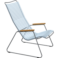 HOUE CLICK Relaxsessel Lounge Chair Bambusarmlehnen Stahlgestell von HOUE