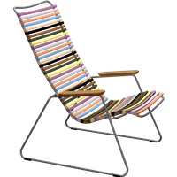 HOUE CLICK Relaxsessel Lounge Chair Bambusarmlehnen Stahlgestell von HOUE