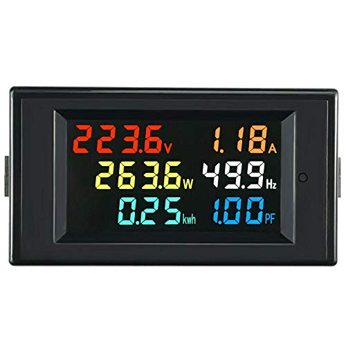 HOUZI 6-in-1 AC Monitor D69-2058 AC Digital Spannungs- und Stromfrequenzmesser Multifunktions-Monitor von HOUZI
