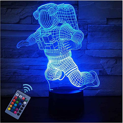 HPBN8 Ltd 3D Astronaut Lampe 7/16 Farbwechsel Fernbedienung Berühren LED Schreibtisch-Nacht licht mit USB-Kabel Kinder Weihnachten Geburtstagsgeschenke von HPBN8 Ltd