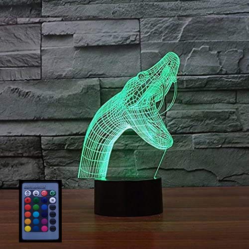 3D Schlange Illusions LED Lampen Tolle 7/16 Farbwechsel Fernbedienung Berühren Tabelle Schreibtisch-Nacht licht mit USB-Kabel für Kinder Schlafzimmer Geburtstagsgeschenke Geschenk von HPBN8 Ltd