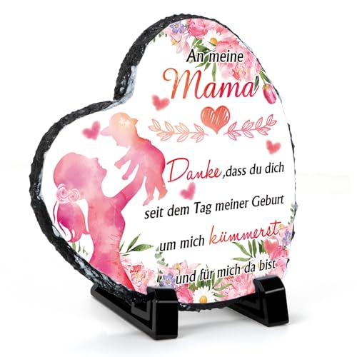 HPNIUB Geschenk für Mama,Schönes Geburtstagsgeschenk,Segen Herz Zeichen für weiblich, Beste Mama Herz Ornament für Tischdekoration,Muttergeschenke von der Tochter von HPNIUB