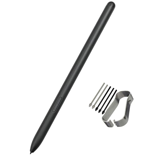 HQB-STAR Galaxy Tab S9/S9 Plus/S9 Ultra/s9 FE S Pen Ersatz für Samsung Galaxy Tab S9 Ultra Tab S9 S Stift, Schlanke 0,7 mm Stiftspitze, 4.096 Druckstufen ohne Bluetooth, Schwarz von HQB-STAR