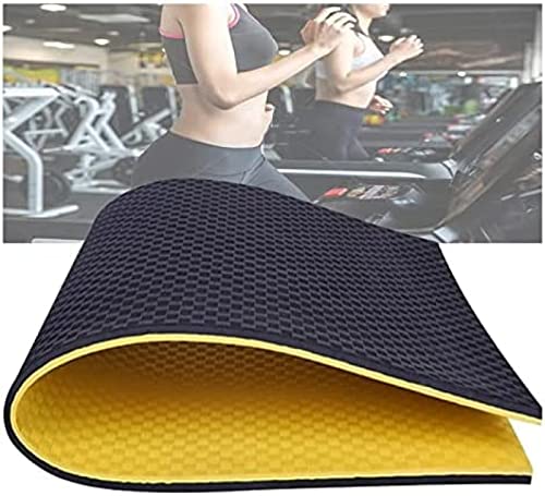 Laufband Stoßdämpfende Matte Home Anti-Vibrationsmatte Fitness Sport Bodenschutzmatte Geeignet für Laufband, Heimtrainer, Spinning, Sprungmatte,B,100 * 200 * 2,5cm von HUANGEDQ