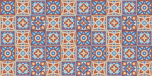 HUBDECO - Teppich - Küchenteppich - Badezimmerteppich - Badteppich - Küchenläufer - Teppich Läufer - Teppich Küche - PCV, Vinyl - rutschfest - Marokkanische Ornamente - 76x152cm von HUBDECO