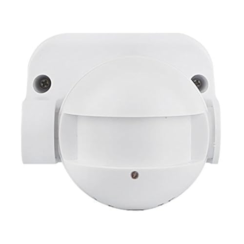 HUBER MOTION 60HF Radar Bewegungsmelder 180° Innen/Außen Bewegungssensor IP44 I 230V Bewegungsmelder LED geeignet, vertikal verstellbar, weiß von HUBER