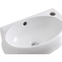 Hudson Reed - Aufsatzwaschbecken Ashbury - Moderne Waschschale aus Keramik in Weiß Oval 400MM Breite - Waschbecken Waschtisch von HUDSON REED