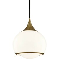 Reese 1 Light Medium Pendelleuchte Messing, Glas von HUDSON VALLEY LIGHTING