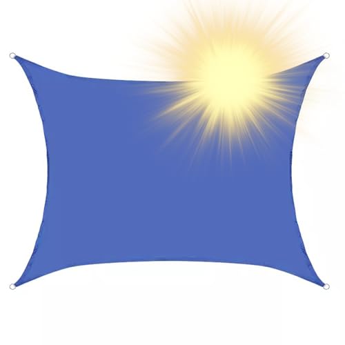 Sonnensegel Rechteckig Wasserdicht 2x1.8m, Sonnentuch Schattensegel, Sonnenschutz für Pergola UV-Schutz Beschattung Terrasse für Balkon, Pool, Garten, Sonnensegel von HUJZJY