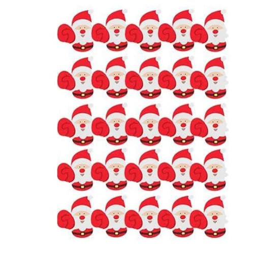HUPYOMLER 25 Stück Weihnachts-Lutscher-Papierkarten, Festival, Kindergeburtstag, Party, Süßigkeiten, Verpackung, Dekoration, B, langlebig, einfach zu installieren von HUPYOMLER