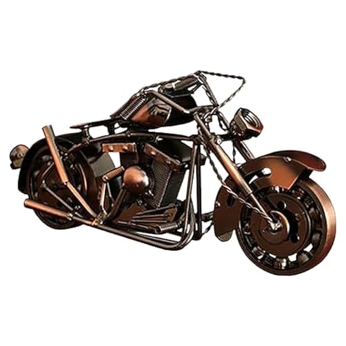 HUPYOMLER Motorrad-Modell, Motorrad, Eisenkunst, Skulpturen-Kollektion, Mehrzweck, Vintage-Stil, für Geschenke von HUPYOMLER