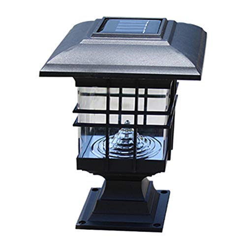 HUSHUI Solar-Säule leuchtet wasserdichte Zaun-Licht-Solar-Outdoor-Säule-Lampe von HUSHUI