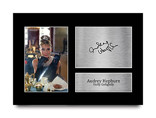 HWC Trading A4 Audrey Hepburn Breakfast at Tiffany's Geschenke Gedruckt, Signiert Autogramm Bild Für Film-Erinnerungsstücke-Fans von HWC Trading