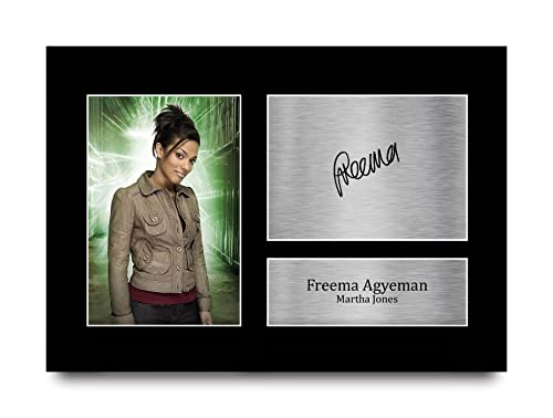 HWC Trading A4 Freema Agyeman Dr Who Geschenke Gedrucktes Signiertes Autogramm Foto für Fans von Fernsehshows von HWC Trading